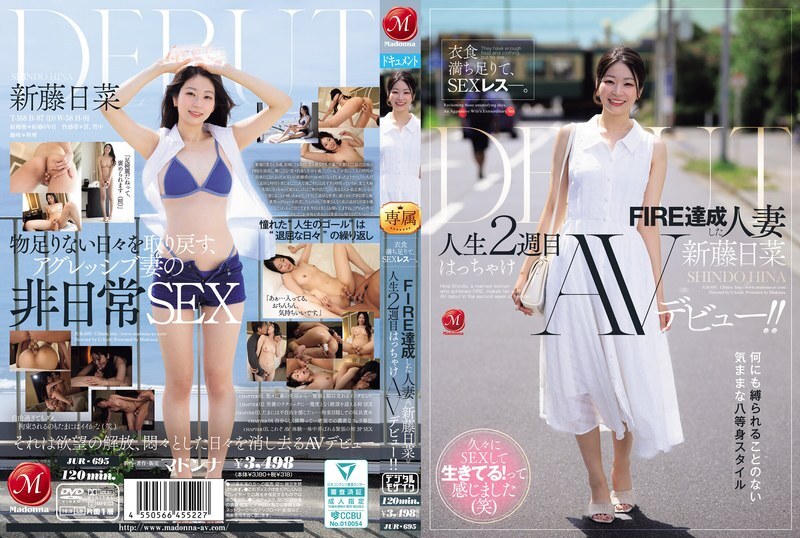 JUR-695 衣食无忧，性生活却远远不够。已婚并达到「FIRE」（性欲高涨）境界的女子新藤雏，在她人生的第二周就献出了自己狂野的AV出道之作！ – 新藤日菜
